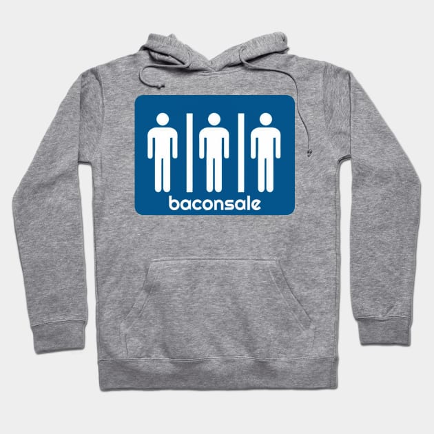 Blue Bathroom Baconsale Boys Hoodie by baconsale